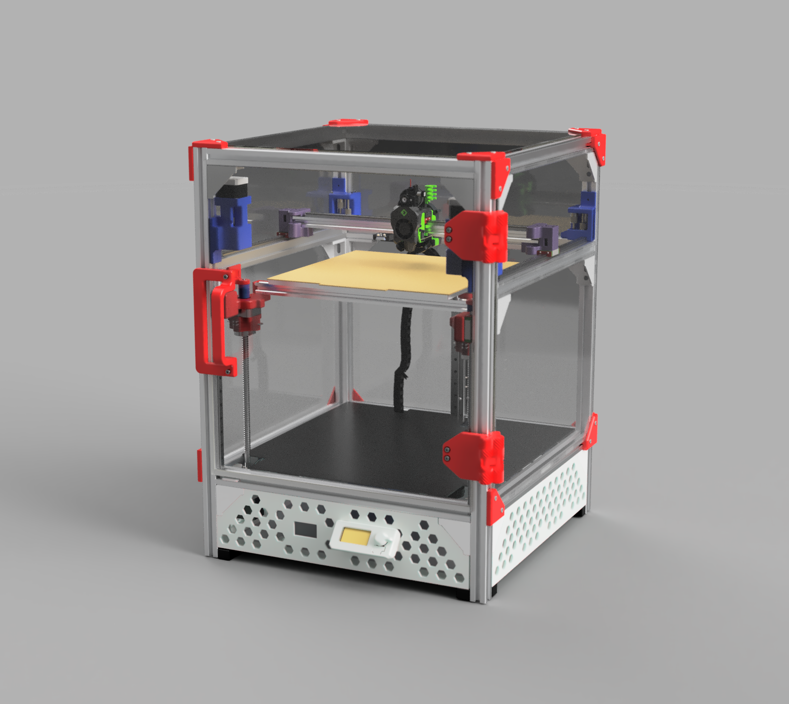 FFF 3D printer render